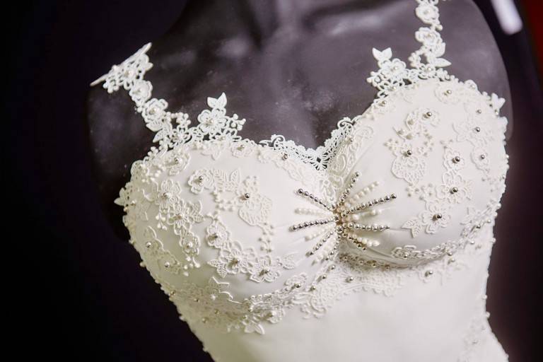 Questo bellissimo abito da sposa….è una torta.