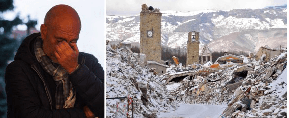 Terremoto, lo sconforto del sindaco di Amatrice Pirozzi: “Non nevicava così da 70 anni. Mi chiedo cosa abbiamo fatto di male… “